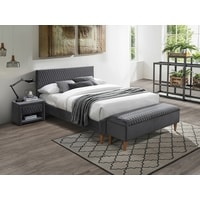 Кровать Signal Azurro Velvet 160x200 (серый)
