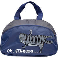 Дорожная сумка Xteam С157 (синий/серый, фитнес, кот)