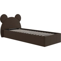 Кровать Bon Mebel Тедди с ПМ 90x200 (велюр коричневый)