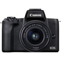Беззеркальный фотоаппарат Canon EOS M50 Mark II Double Kit 15-45mm + 55-200mm (черный)