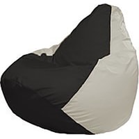 Кресло-мешок Flagman Груша Мини Г0.1-392 (чёрный/белый)