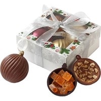 Подарочный набор La Truffe 4 шоколадных шара с ореховой начинкой и мармеладом