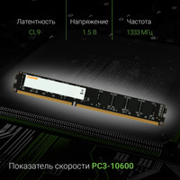 Оперативная память Digma 4ГБ DDR3 1333 МГц DGMAD31333004D