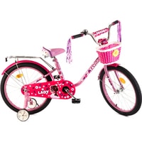 Детский велосипед Favorit Lady 20 2020 (розовый/малиновый)