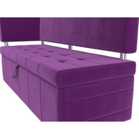 Угловой диван Лига диванов Стоун левый 115946L (микровельвет фиолетовый)