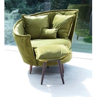 Интерьерное кресло Fama Volta (зеленый/коричневый)