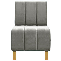 Интерьерное кресло Brioli Руди полоса (B8/светло-серый)