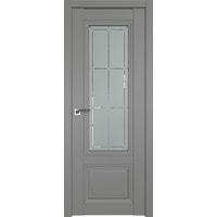 Межкомнатная дверь ProfilDoors 2.103U L 90x200 (грей, стекло гравировка 1)
