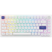 Клавиатура Akko PC75B Plus White & Blue (Akko CS Jelly Pink)