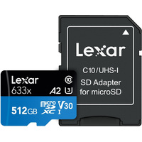 Карта памяти Lexar 633x microSDXC LSDMI512BB633A 512GB (с адаптером)