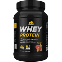Протеин сывороточный (концентрат) Prime Kraft Whey Protein с витаминами и минералами (900г, клубника/банан)