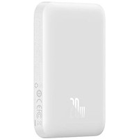 Внешний аккумулятор Baseus Magnetic Mini Air Wireless Fast Charge Power Bank 20W 6000mAh (белый)