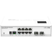 Управляемый коммутатор 3-го уровня Mikrotik Cloud Router Switch CRS210-8G-2S+IN