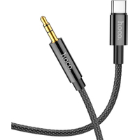 Кабель Hoco UPA19 USB Type-C - 3.5 мм (1 м, черный)
