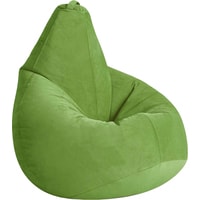Кресло-мешок Kreslomeshki Груша велюр (XL, яблоко)