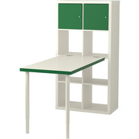 Стол Ikea Каллакс (белый/зеленый) [891.230.50]