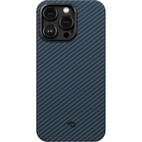 Чехол для телефона Pitaka MagEZ Case 3 для iPhone 14 Pro Max (1500D twill, черный/синий)