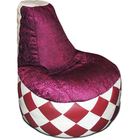 Кресло-мешок Bagland Ромбик (бордовый)