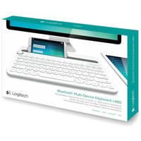 Клавиатура Logitech Bluetooth Multi-Device Keyboard K480 920-006365 (белый, нет кириллицы)