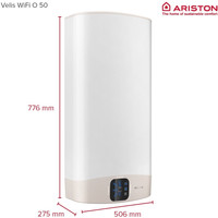 Накопительный электрический водонагреватель Ariston Velis WiFi O 50V 3626294