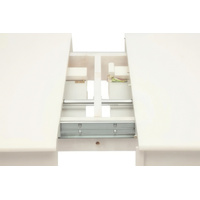 Кухонный стол TetChair Siena 150x80x75 (дерево гевея/Ivory White/слоновая кость)