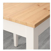 Кухонный стол Ikea Лерхамн (морилка антик/белая) 404.442.60