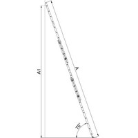 Лестница-стремянка Elkop трехсекционная универсальная PROFI VHR P 3x17