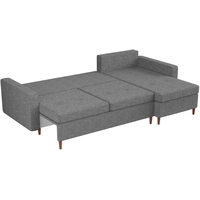 Угловой диван Mebelico Белфаст 59067 (рогожка, серый)