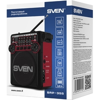 Радиоприемник SVEN SRP-355 (черный/красный)