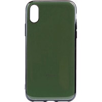 Чехол для телефона EXPERTS Plating Tpu для Apple iPhone X/XS (темно-зеленый)