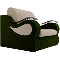 Кресло-кровать Лига диванов Меркурий 100672 60 см (бежевый/зеленый)