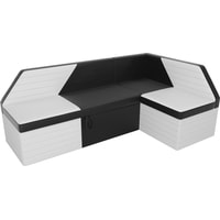 Угловой диван Mebelico Дуглас 106921 (правый, черный/белый)