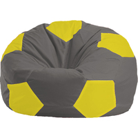Кресло-мешок Flagman Мяч Стандарт М1.1-360 (темно-серый/желтый)
