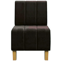 Интерьерное кресло Brioli Руди полоса (B74/коричневый)