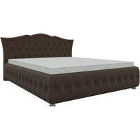 Кровать Mebelico Герда 140x200 (вельвет коричневый)