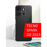 Чехол для телефона Akami Matt TPU для TECNO Spark Go 2023 (черный)