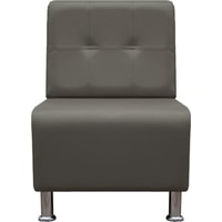 Интерьерное кресло Brioli Руди Р (экокожа, L21 серый)