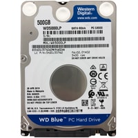 Жесткий диск WD Blue 500GB WD5000LPZX
