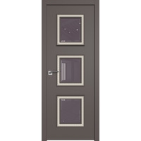 Межкомнатная дверь ProfilDoors 65SMK (какао матовый, стекло кварц, белая патина)