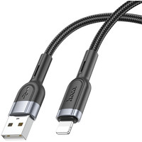 Кабель Hoco U117 USB Type-A - Lightning (1.2 м, черный)