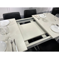 Кухонный стол Senira Кастусь 110-145x70 (белый/белый)
