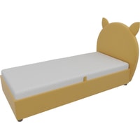 Кровать Mebelico Бриони 820х1880 (микровельвет, желтый)