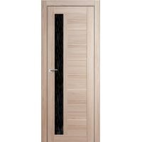 Межкомнатная дверь ProfilDoors 37X 60x200 (капучино мелинга/стекло дождь черный)