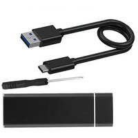 Бокс для накопителей M.2 USBTOP M.2 NVME - USB-C/USB-A (10 Гбит/с, черный)