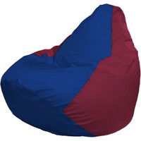 Кресло-мешок Flagman Груша Макси Г2.1-123 (бордовый/синий)