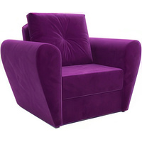 Кресло-кровать Мебель-АРС Квартет (микровельвет, фиолетовый)