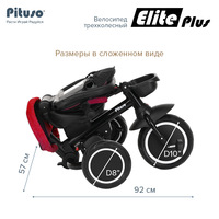 Детский велосипед Pituso Elite Plus (темно-красный)