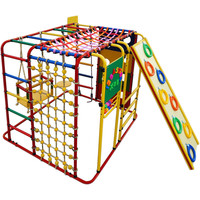 Детский спортивный комплекс Формула здоровья Кубик У Плюс красный-радуга