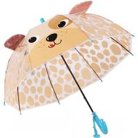 Зонт-трость RST Umbrella Собачка с ушками 062A (коричневый/собачка)