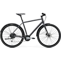 Велосипед Merida Crossway Urban 100 L 2020 (глянцевый антрацит/черный)